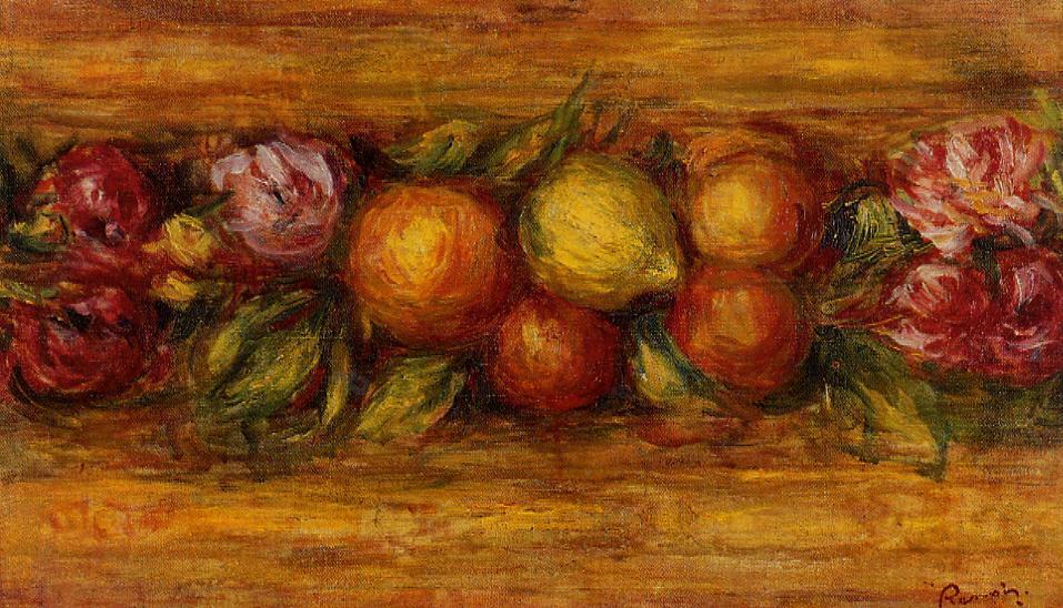 Garland of fruit and flowers 1915